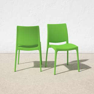 Green plastic best sale chairs for sale